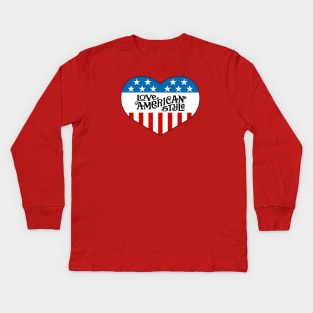 Love American Style Logo Kids Long Sleeve T-Shirt